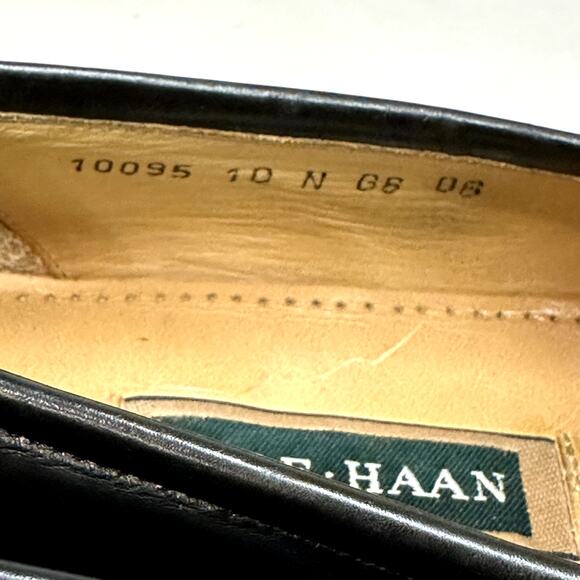 GOOD Cole Haan Pinch Penny Penny Loafer Black Made in Maine USA 10 Narrow - Picture 10 of 15